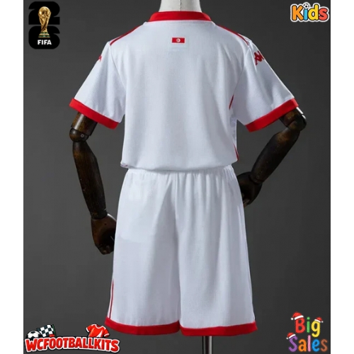 Tunisia Replica Away Stadium Kit for Kids World Cup 2026 Short Sleeve (+ pants)